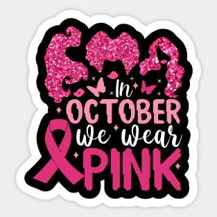 In October We Wear Pink Sticker